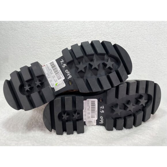 Gianni Bini size 7.5 All-Star Leopard Print Suede Zip Chunky Lug Sole Platform - Picture 6 of 7